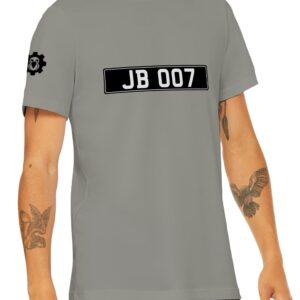 t-shirt targa auto James Bond 007 JB 007